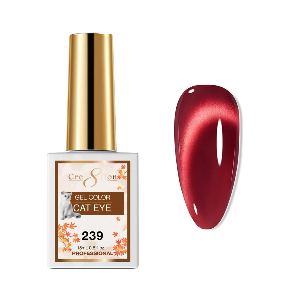 Cre8tion (HEMA/TPO-Free) Cat Eye Gel Polish - Autumn #239