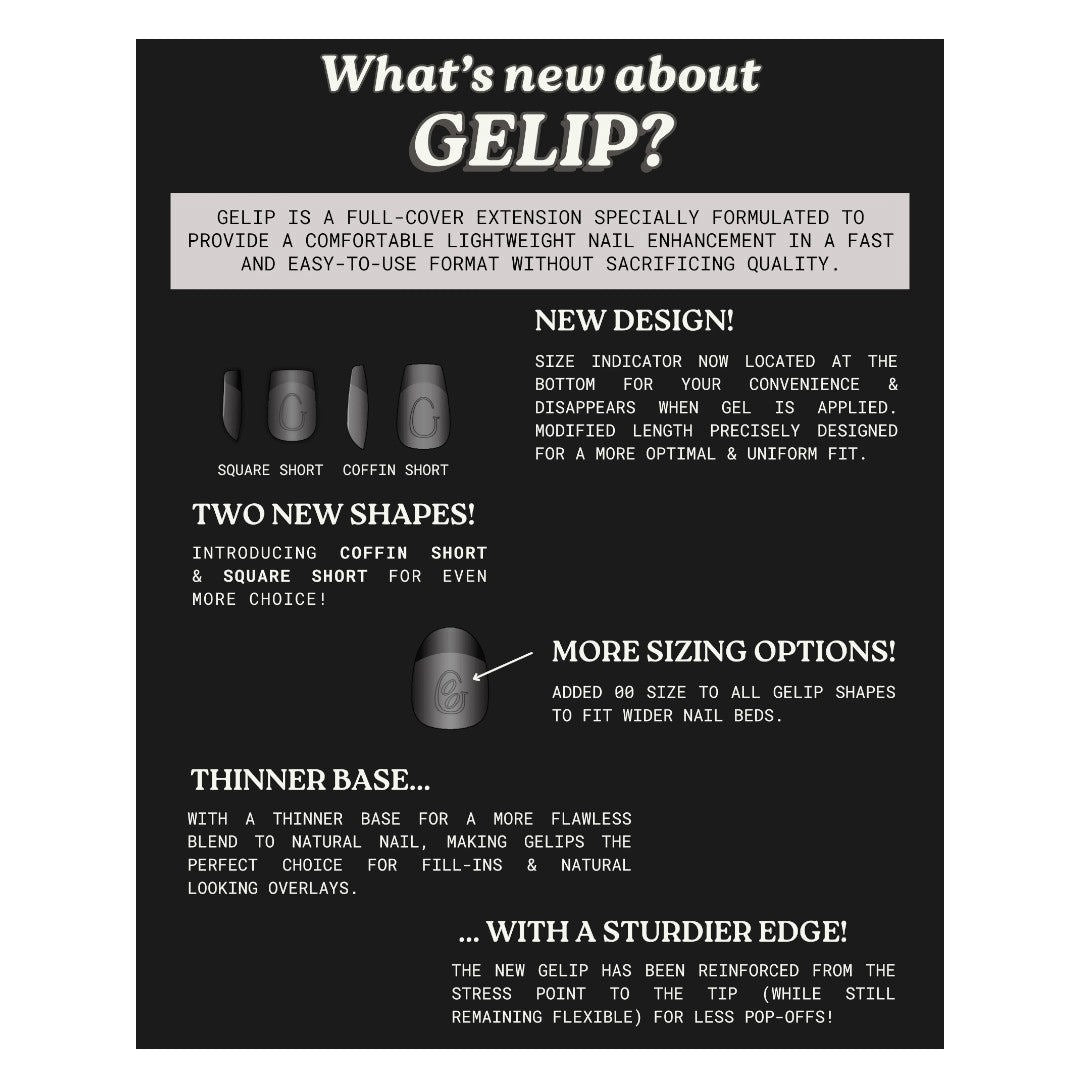 Kokoist Gelip Nail Tips Box - Almond Medium (275pcs)