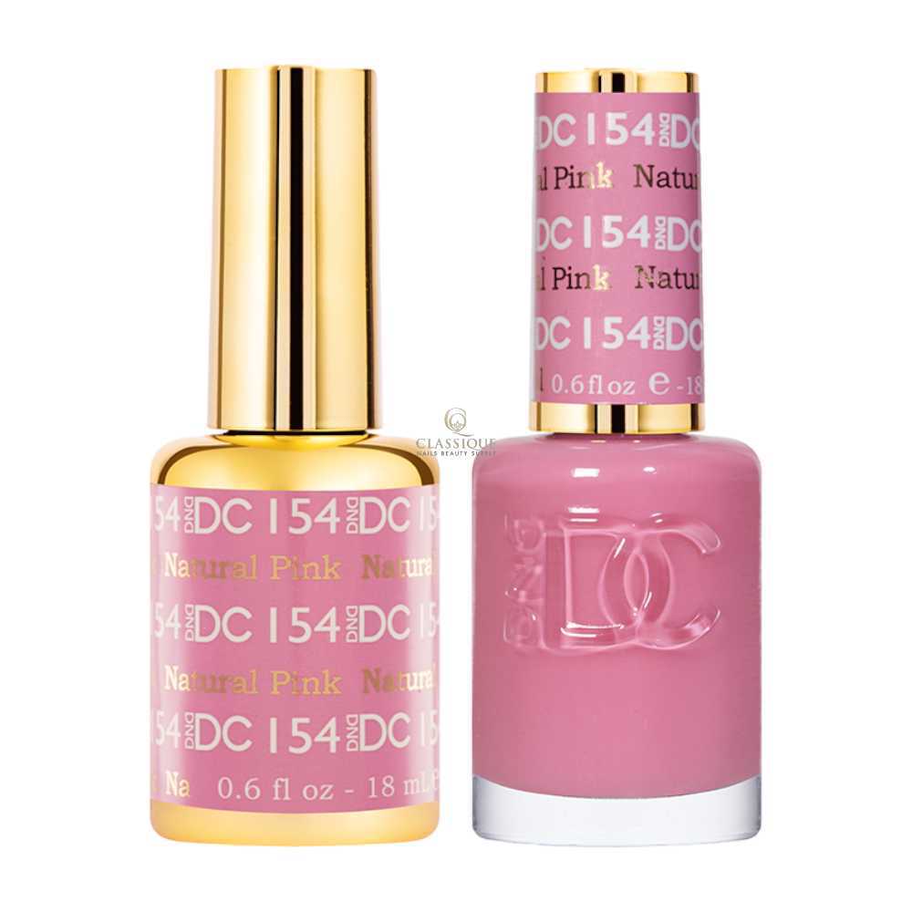 DND DC Gel & Lacquer Duo - Natural Pink #154