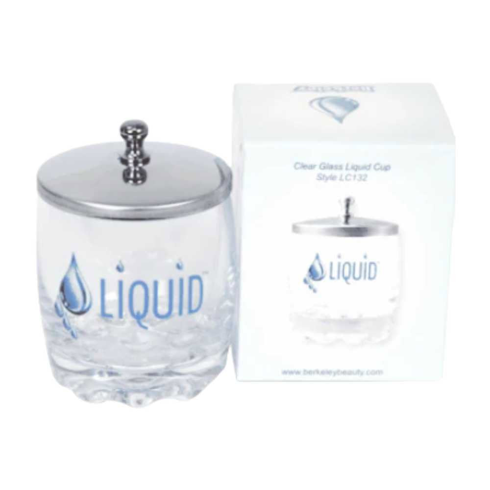 Berkeley Clear Glass Liquid Cup W/ Lid #LC132