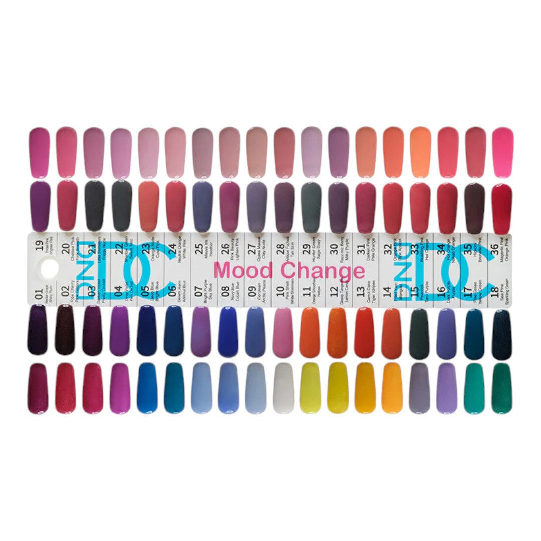 DND DC Mood Change Gel Polish - Pine Green To Yellow Green #17