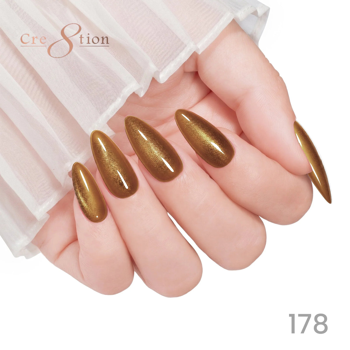 Cre8tion (HEMA/TPO-Free) Cat Eye Gel Polish - Autumn #178