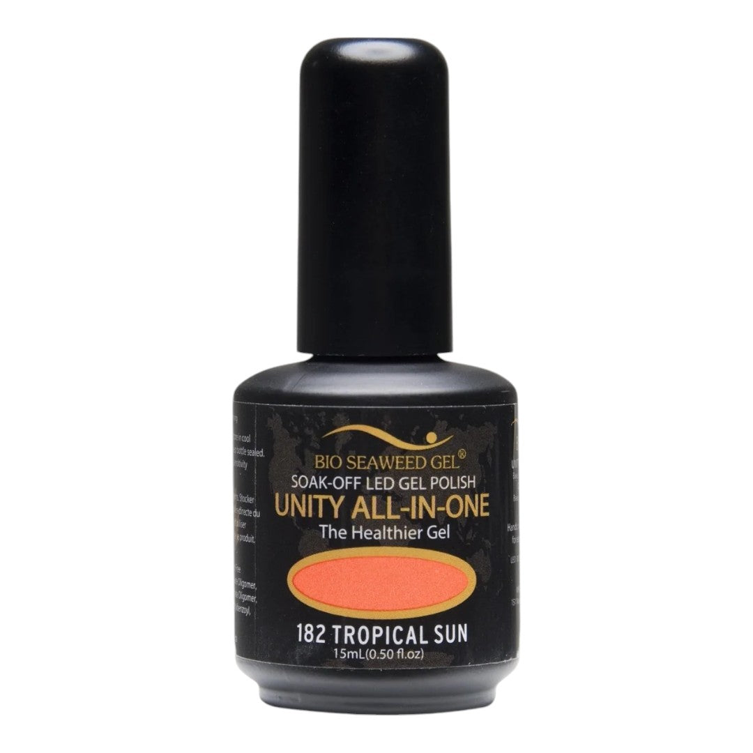 bio seaweed gel canada, soak off gel nail polish, bio seaweed gel polish, non toxic nail polish canada, Bio Seaweed Gel Tropical Sun, tropical nails orleans