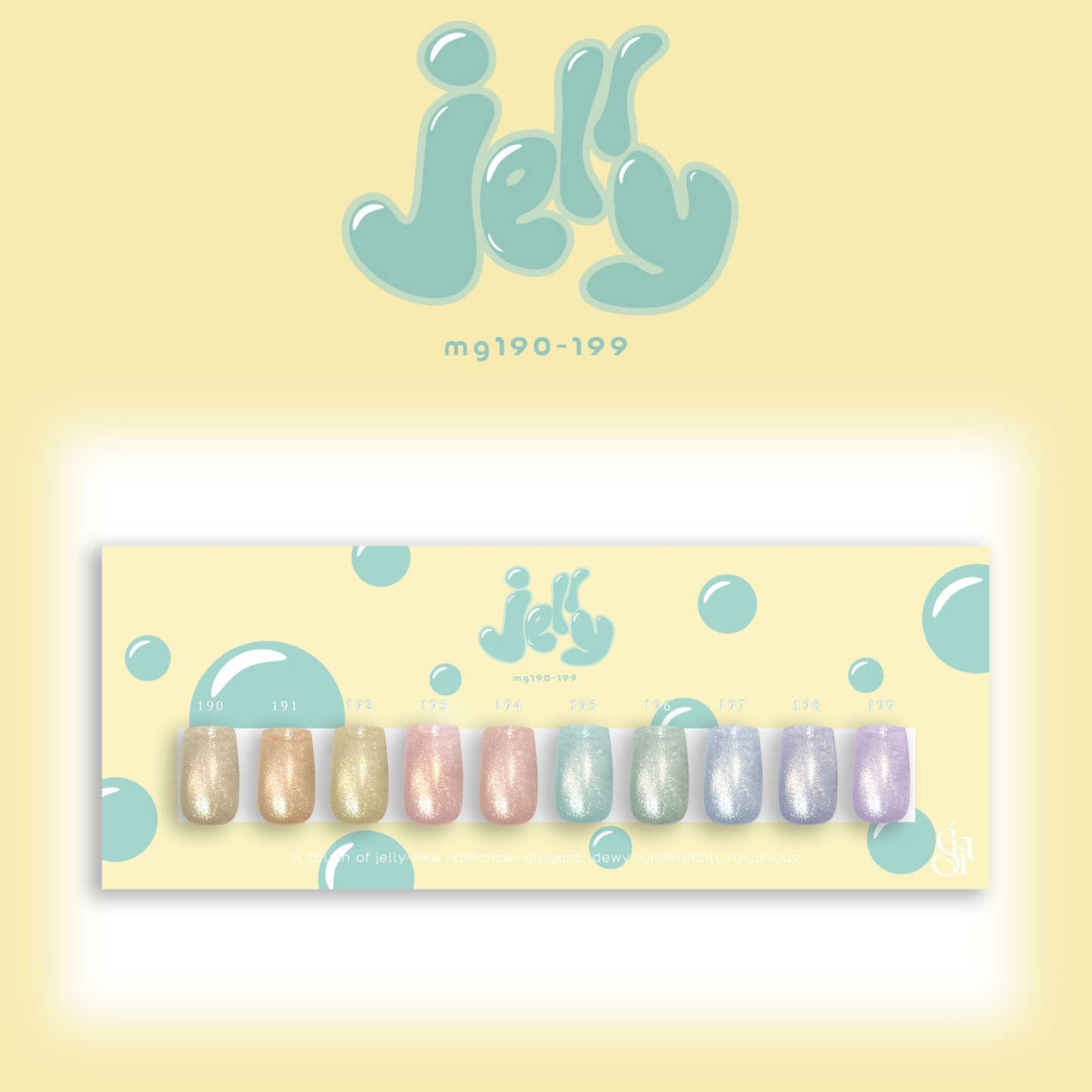 Enoi Cat Eye Gel Polish - Jelly Magnet Set #MG190-MG199