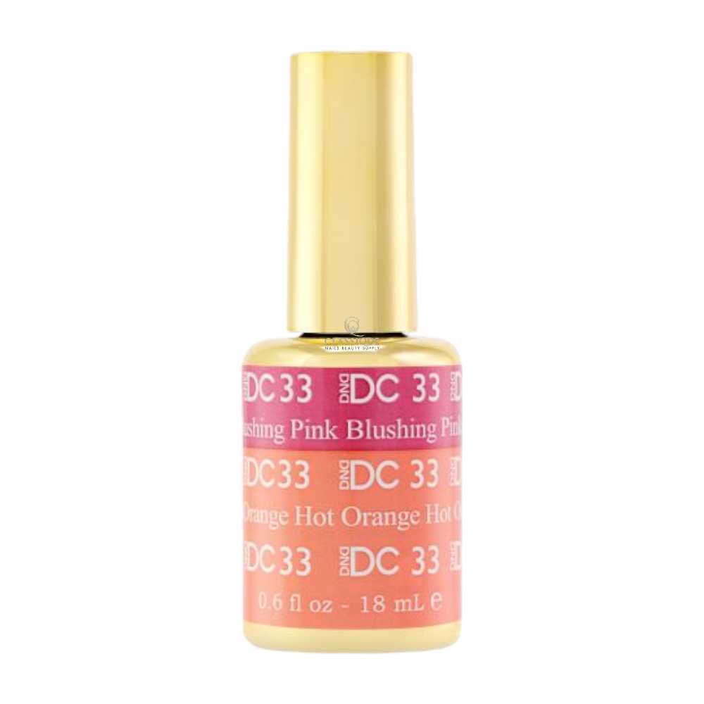 DND DC Mood Change Gel Polish - Blushing Pink Hot Orange #33