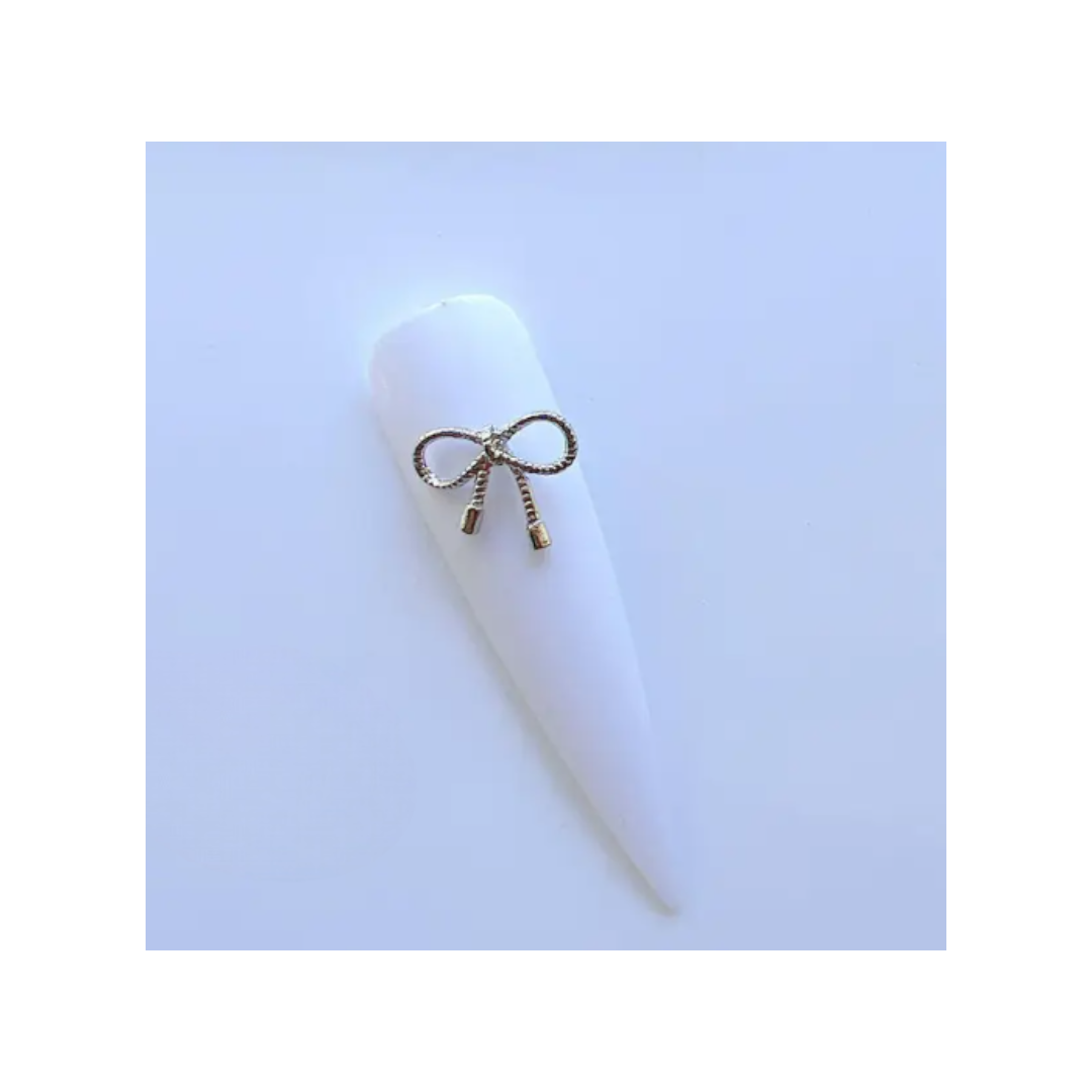 CNBS Nail Charms - Metal Bow Chain 10pcs