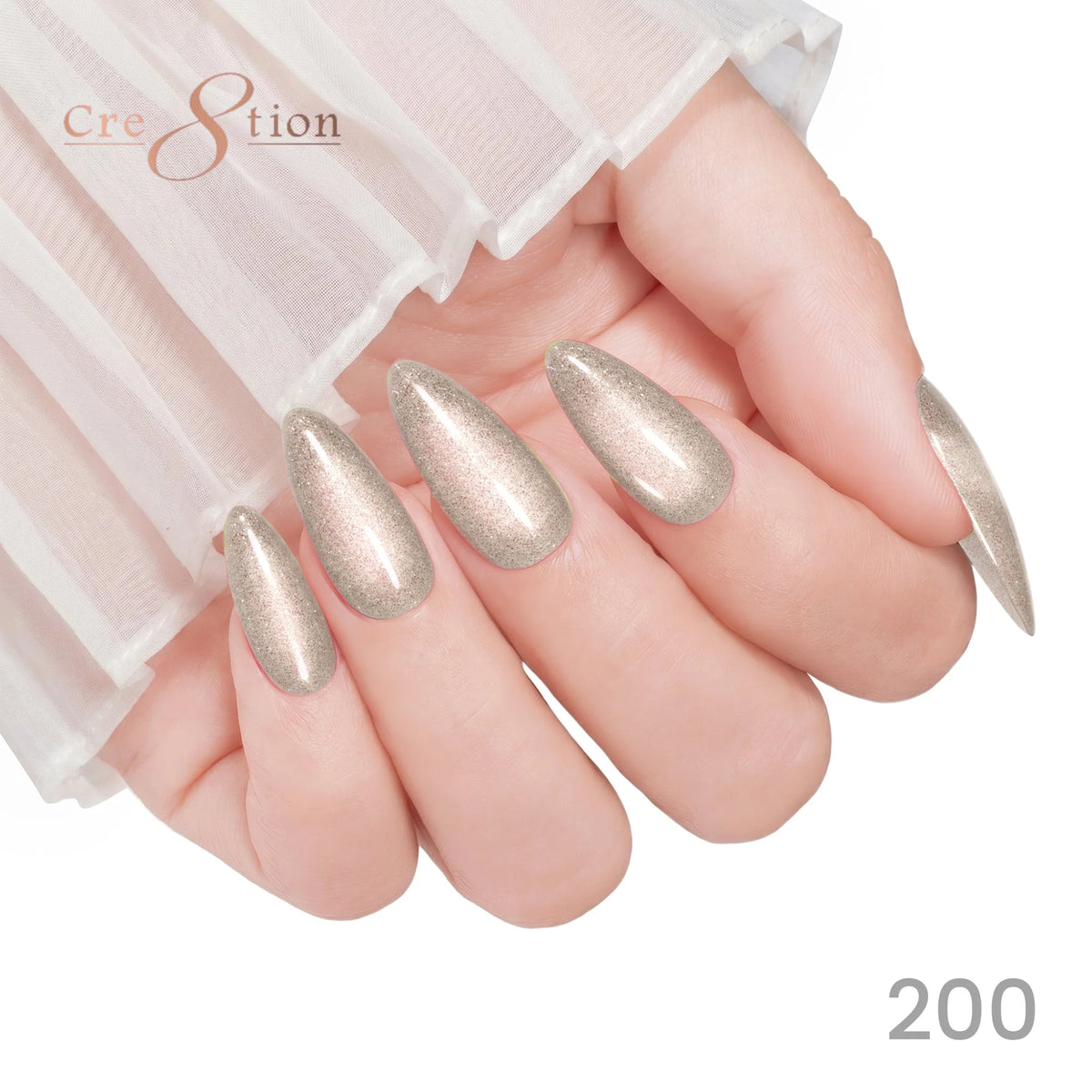 Cre8tion (HEMA/TPO-Free) Cat Eye Gel Polish - Winter #200
