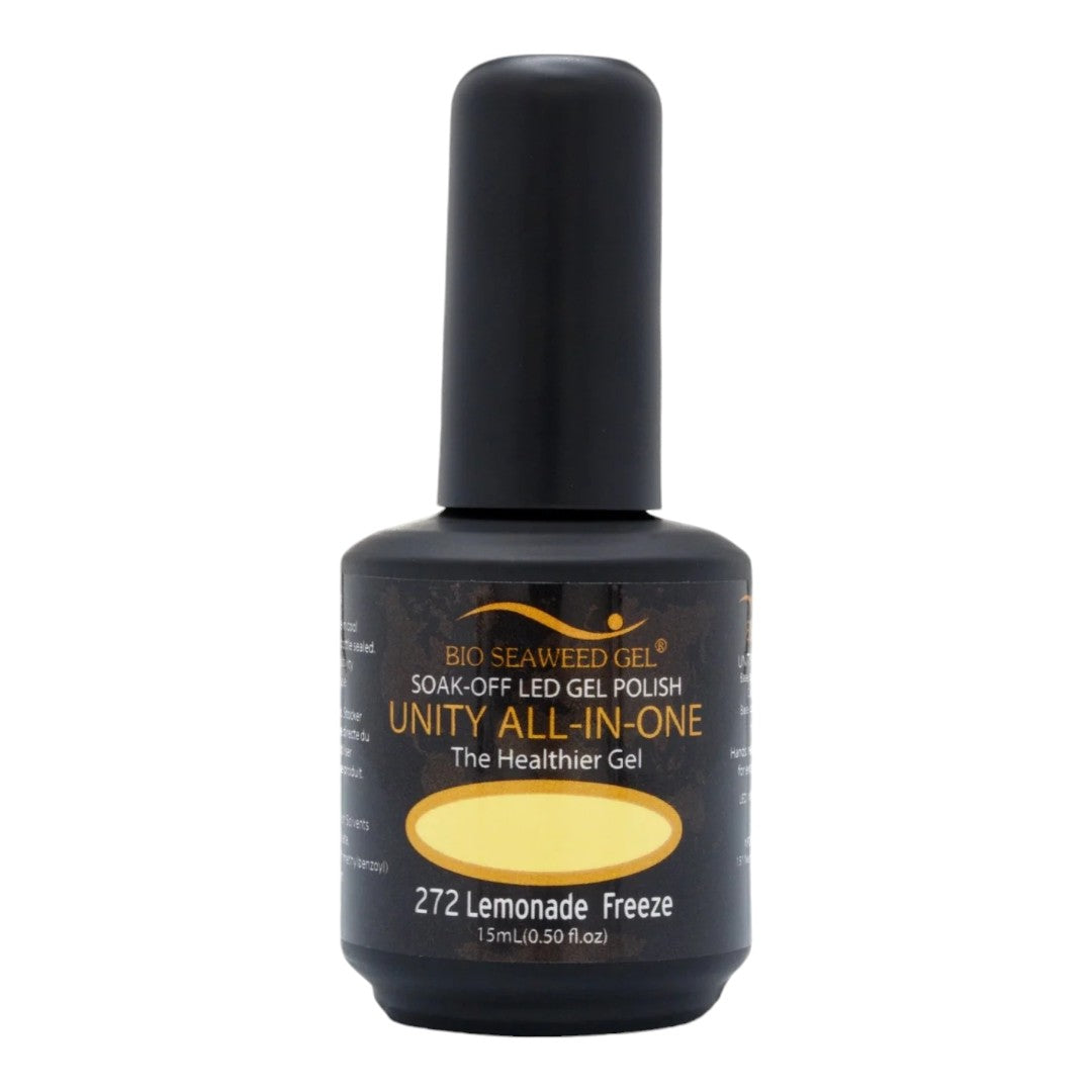 bio seaweed gel canada, soak off gel nail polish, bio seaweed gel polish, non toxic nail polish canada, Bio Seaweed Gel 272 Lemonade Freeze