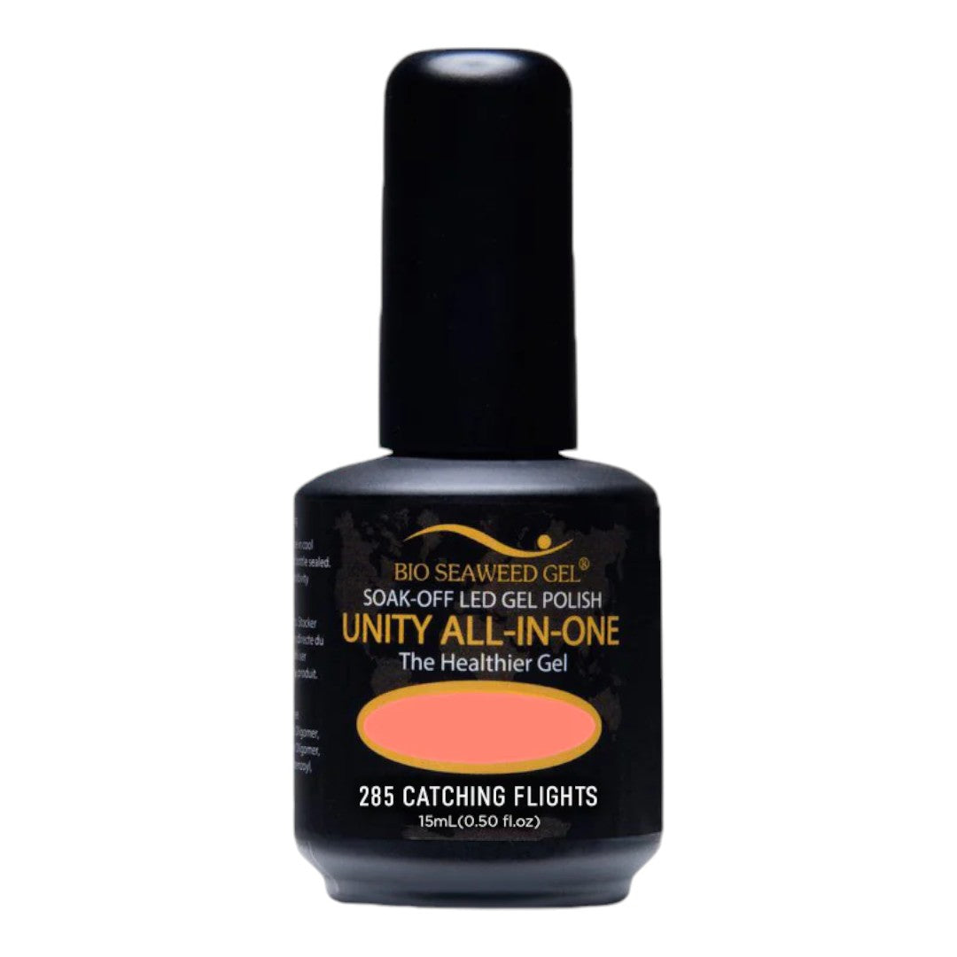 bio seaweed gel canada, soak off gel nail polish, bio seaweed gel polish, non toxic nail polish canada, Bio Seaweed Gel 285 Catching Flights
