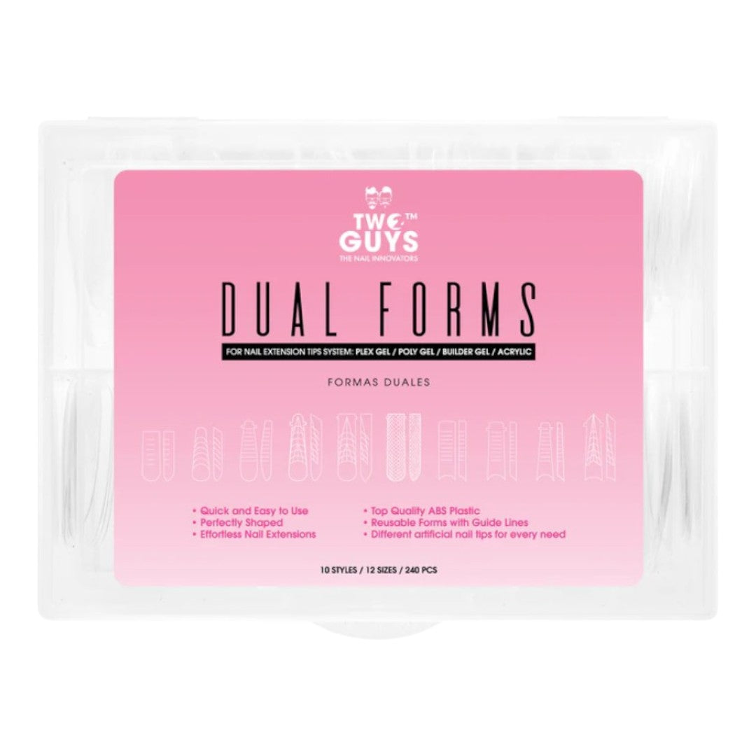 2Guys Dual Plastic Nail Forms 240pcs