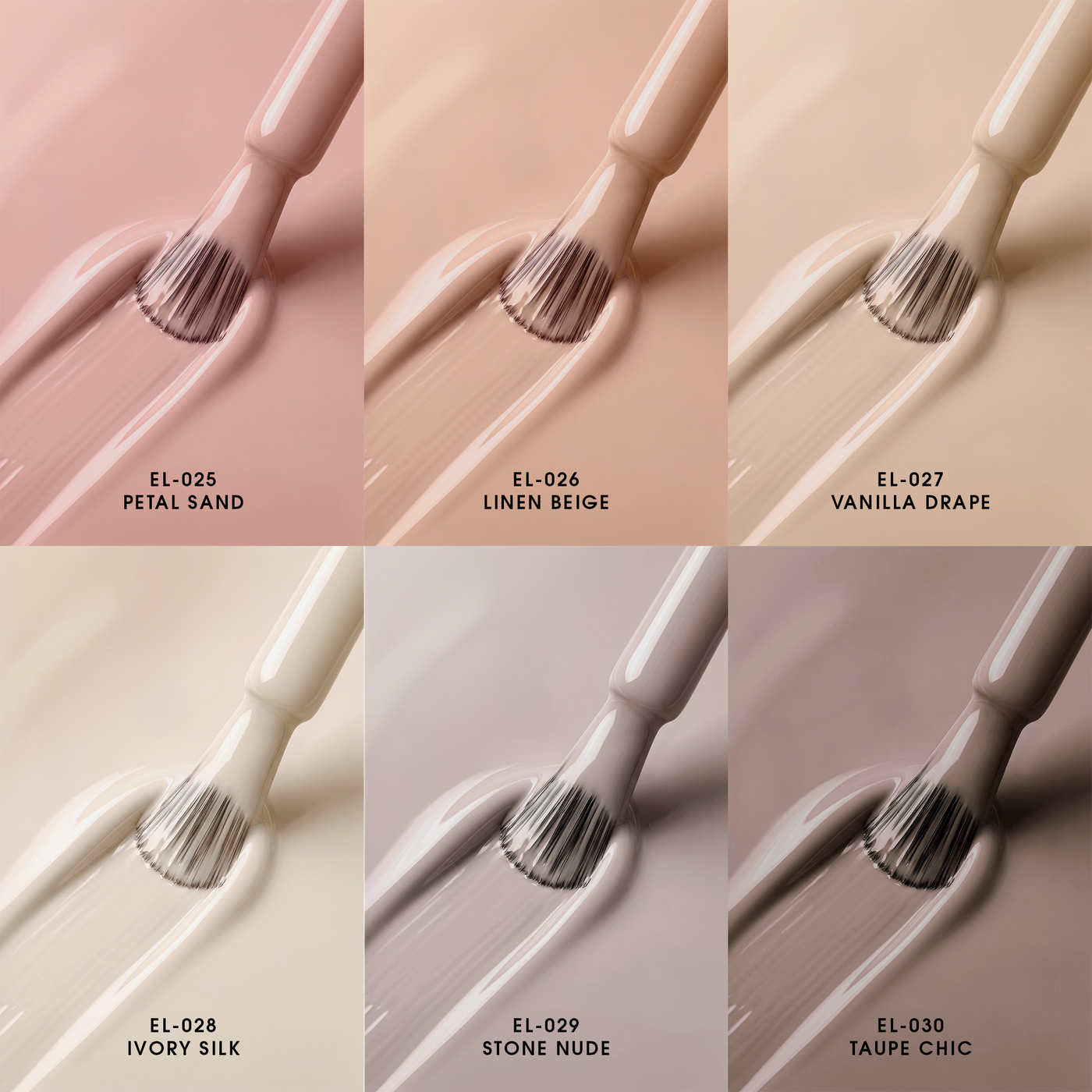 2Guys ELORA Gel Polish (HEMA, TPO, TMPTA-Free) - Elane Collection (6pcs) #EL025-030