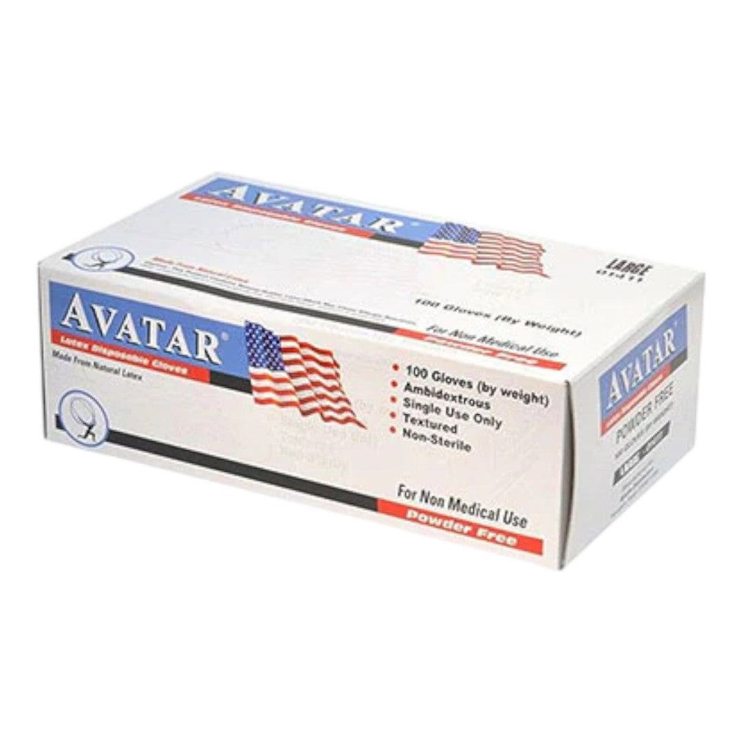 Avatar Latex Gloves - Medium (Box Of 100)