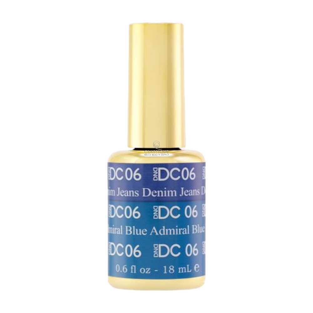 DND DC Mood Change Gel Polish - Denim Jeans Admiral Blue #6