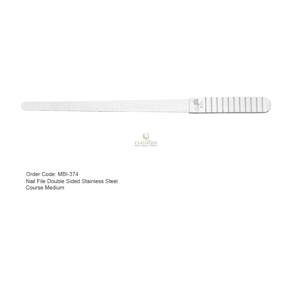 MBI-374 Diamond Deb Nail File Dual-Sided Size 7' - Classique Nails Beauty Supply