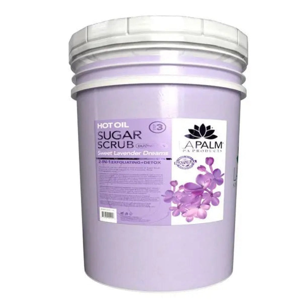 La Palm Hot Oil Sugar Scrub - Sweet Lavender Dreams 5Gal Bucket