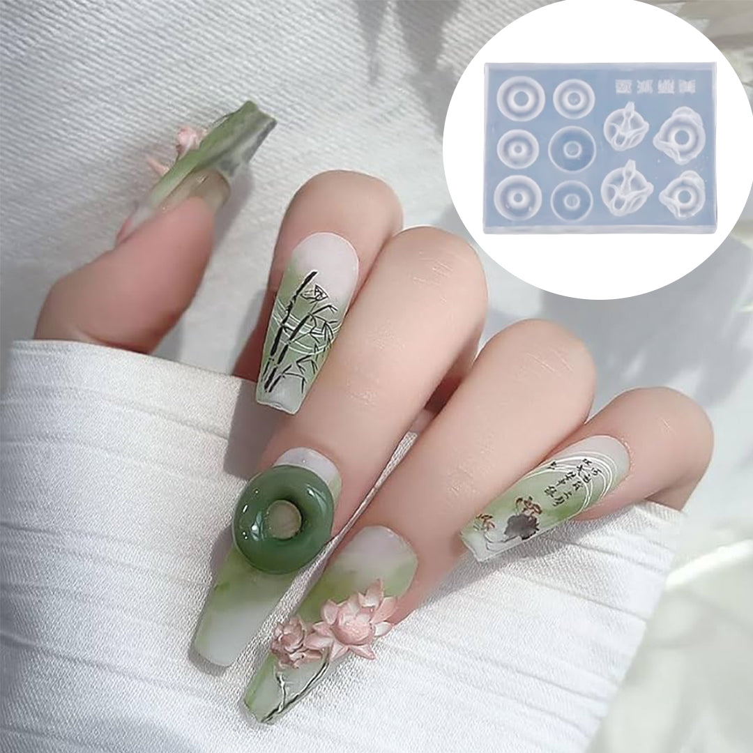 CNBS 3D nail art Silicone Mould, nail mold, nail time supply shoppe, secret beauty supply