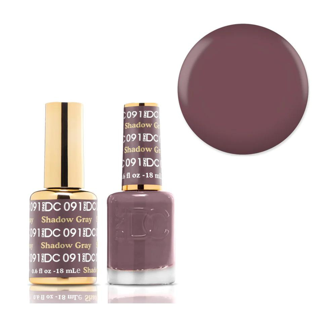 DND DC Gel & Lacquer Duo - Shadow Gray #091