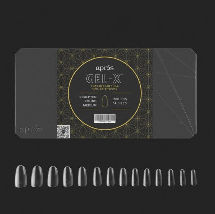 Apres Gel-X Mini Tips Box 2.0 - Sculpted Round (280Pcs)