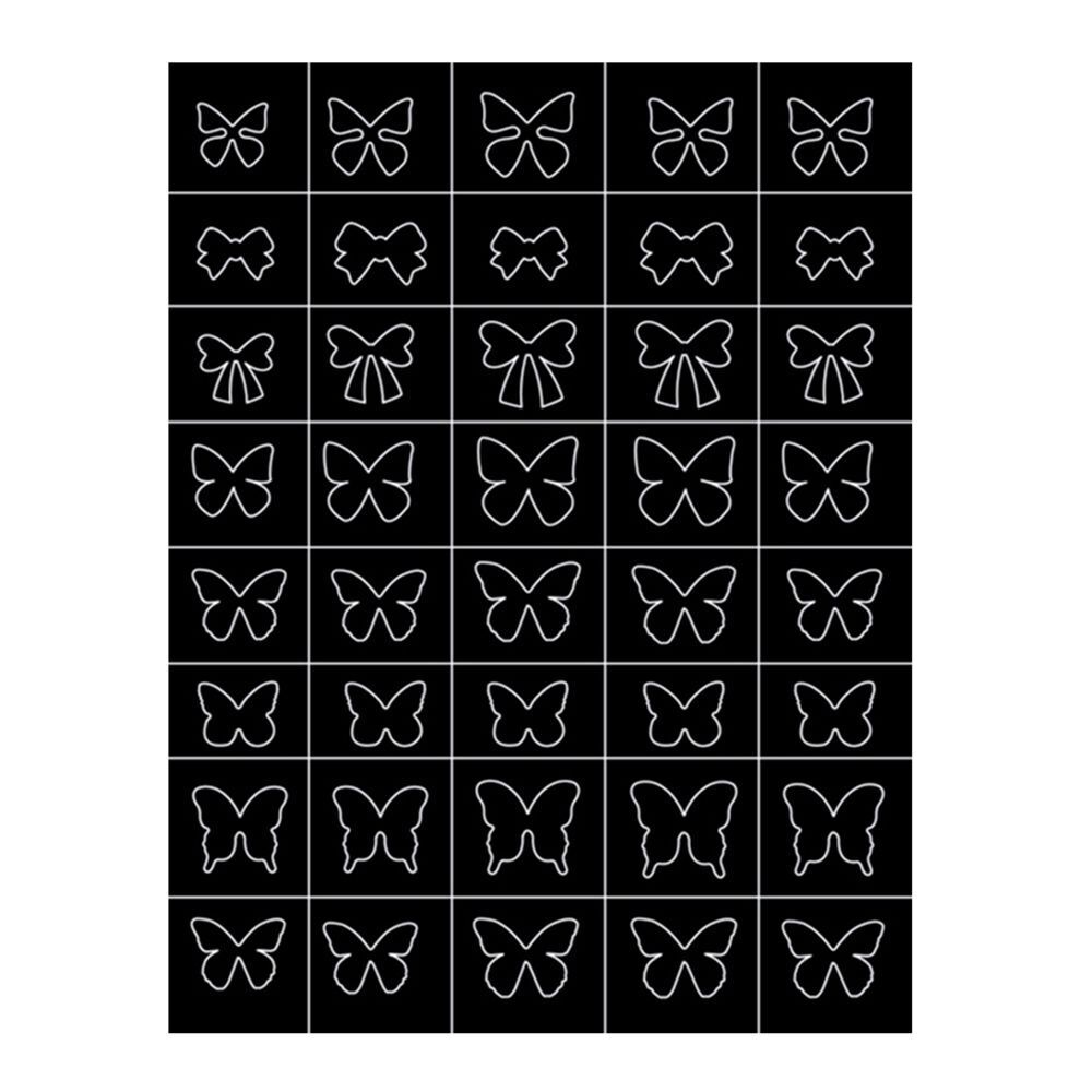 CNBS Nail Stickers, Decals for Nails Airbrush Stencils for Nail Art, airbrush stencil