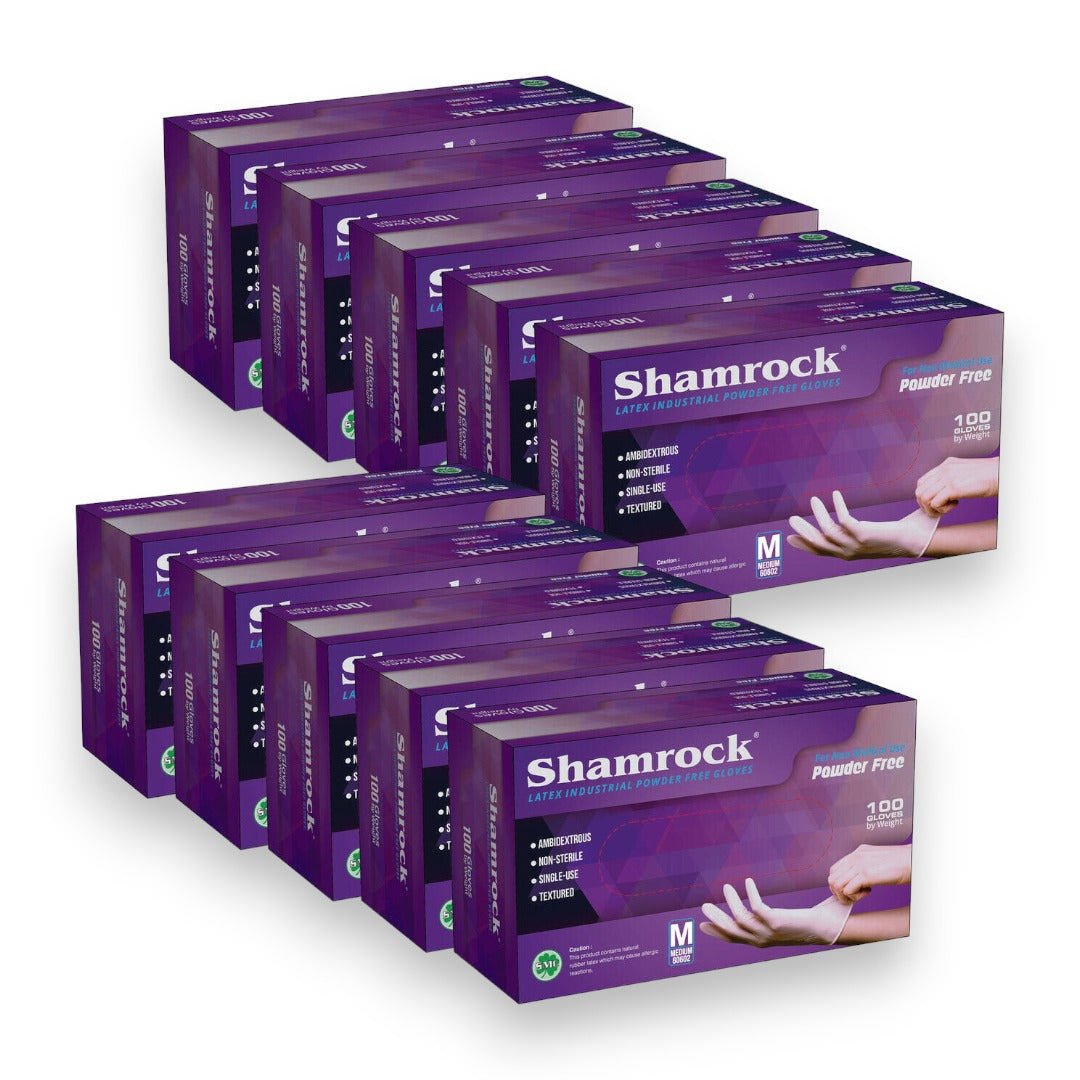 Shamrock Latex Gloves (Case Of 10)