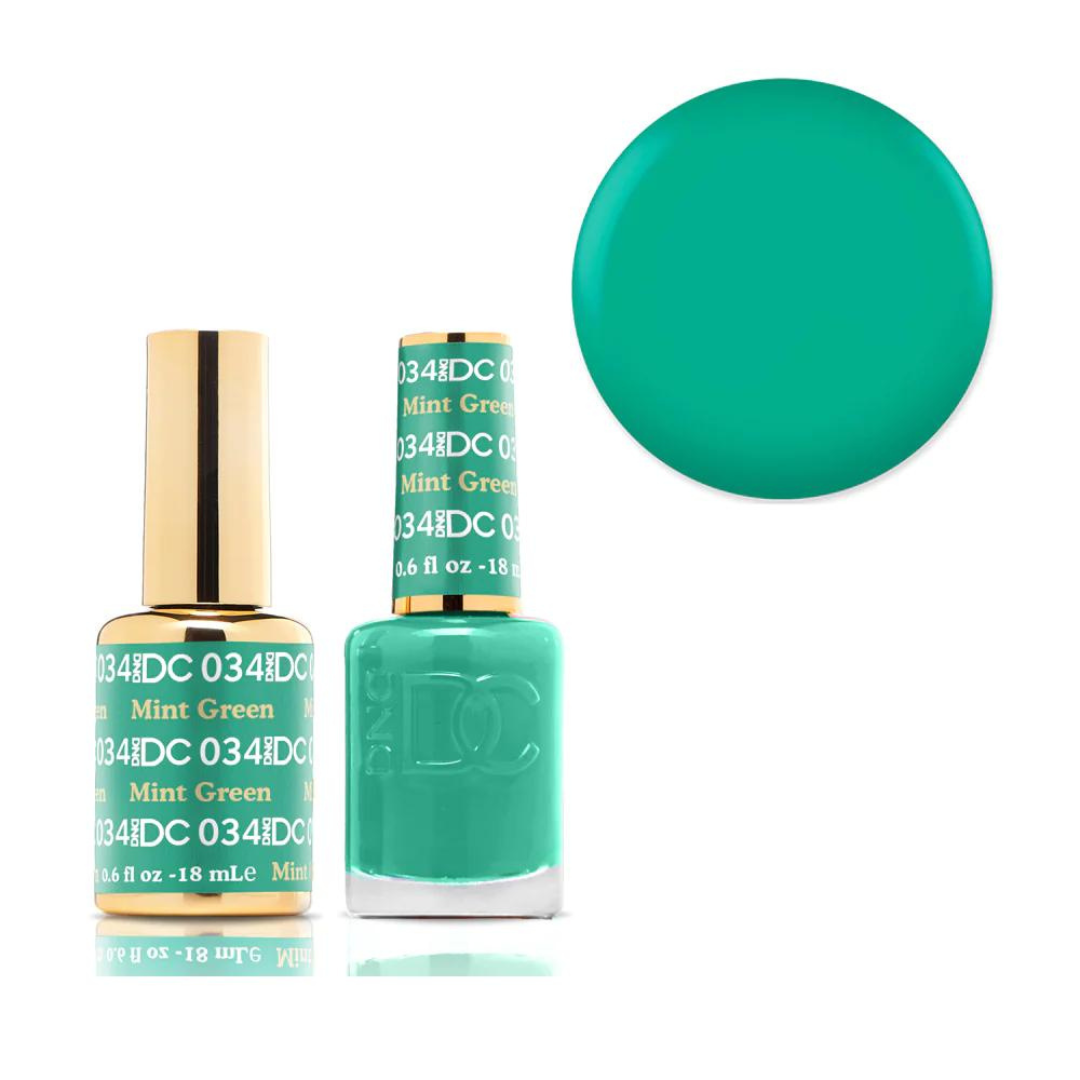 DND DC Gel & Lacquer Duo - Mint Green #034