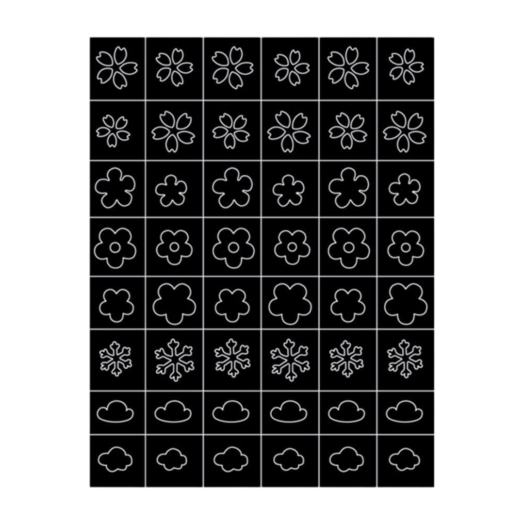 CNBS Nail Stickers, Decals for Nails Airbrush Stencils for Nail Art, airbrush stencil