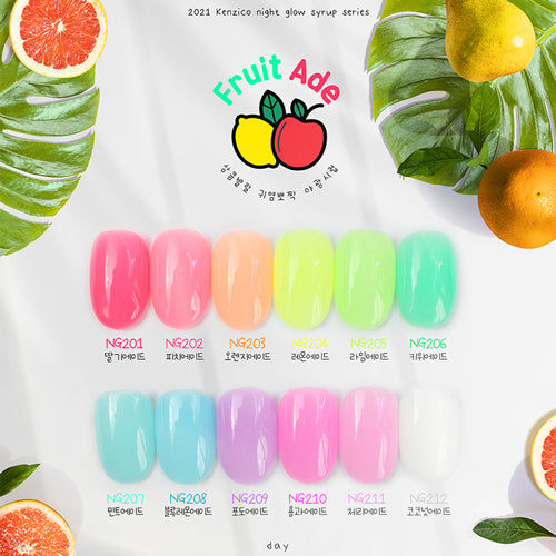 Kenzico Korean Gel Polish, Fruitade Syrup Gel Polish NG-210