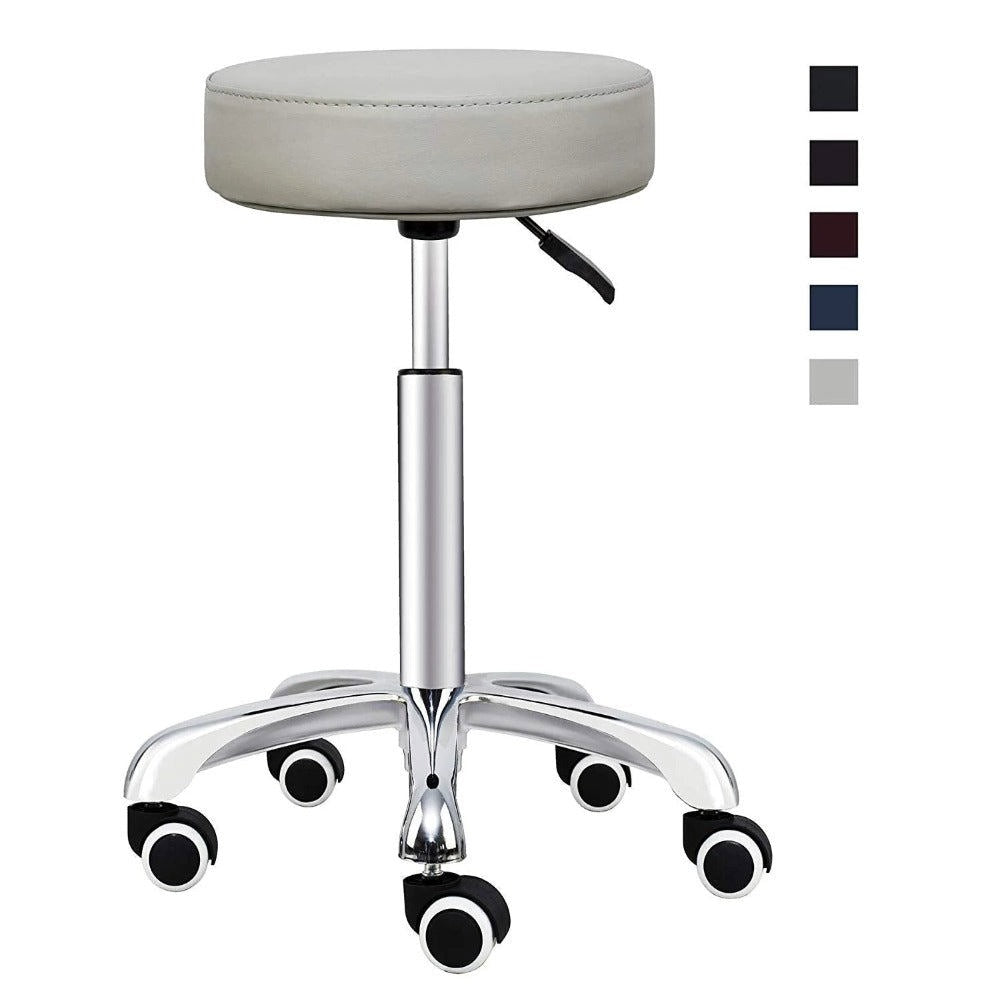 Hydraulic Circle Stool #3203B - White