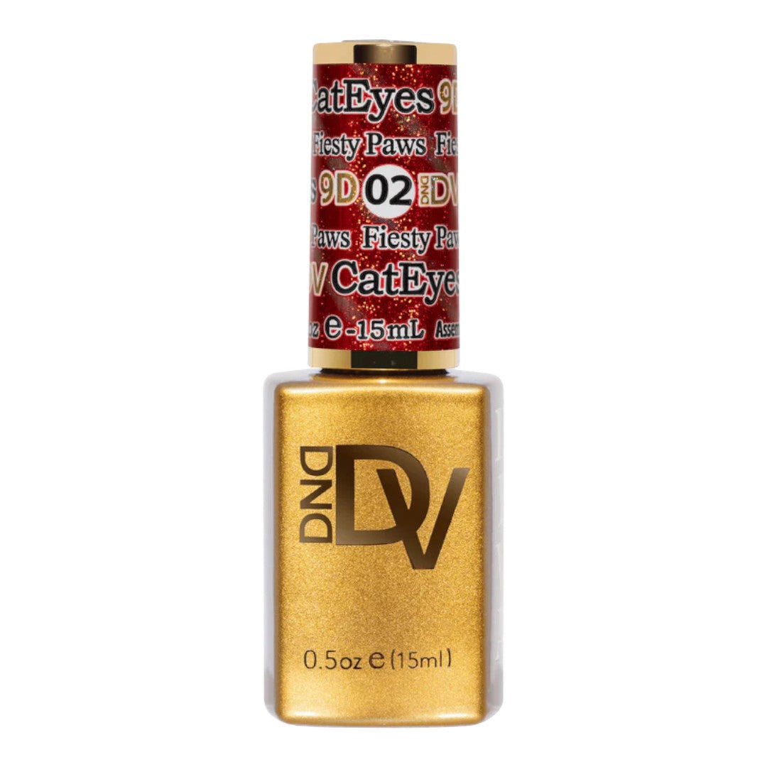DND Diva 9D Cat Eye Gel Polish - Fiesty Paws #02