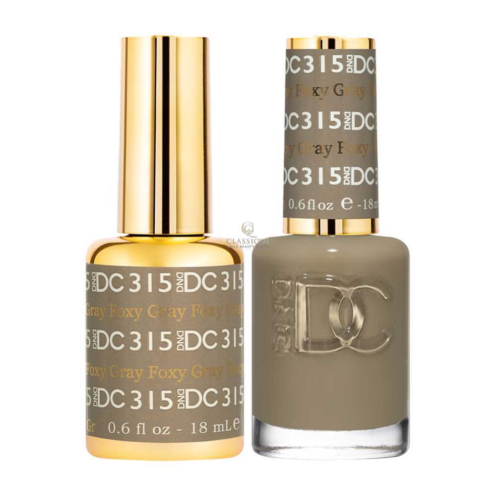 DND DC Gel & Lacquer Duo - Foxy Gray #315