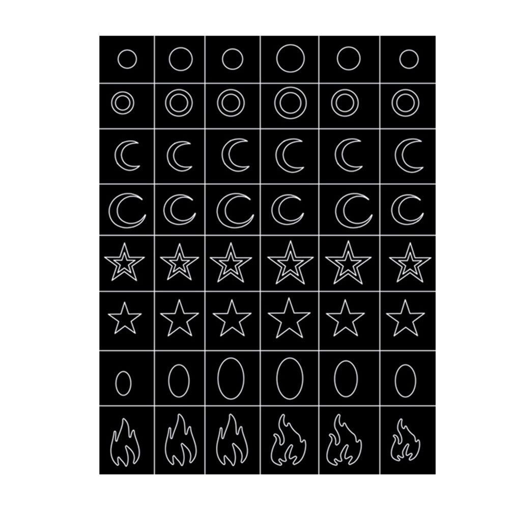 CNBS Nail Stickers, Decals for Nails Airbrush Stencils for Nail Art, airbrush stencil