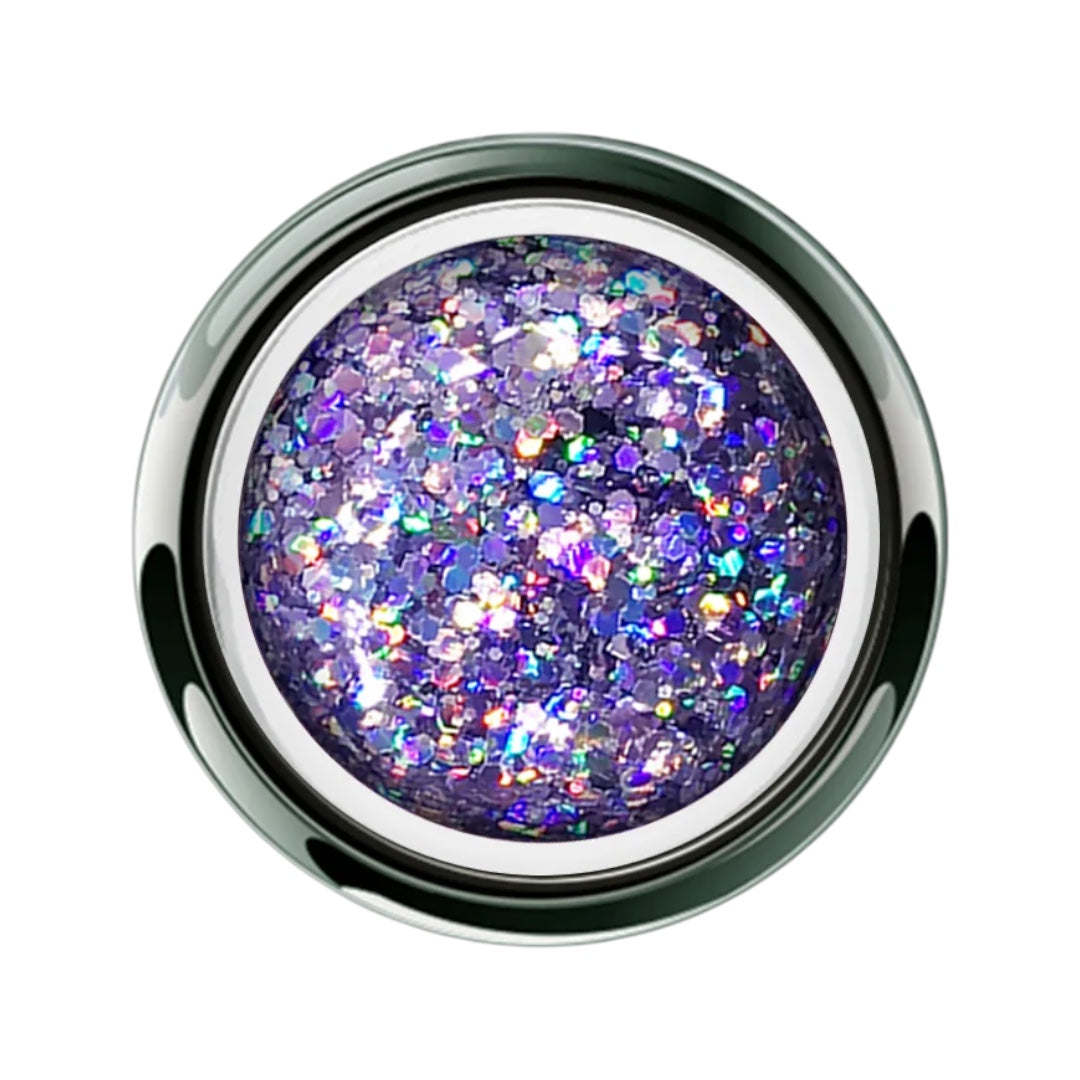 Akzéntz UV/Led Gel Play - Glitter Purple Crush 0.14Oz