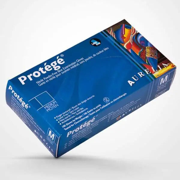Aurelia Protege Nitrile Sky Blue Gloves (Box of 100)