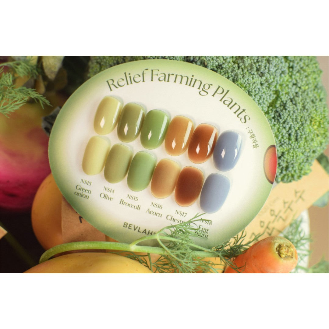 Bevlah Gel Polish (HEMA-Free) - Relief Farming Plants #NS13-24 (15pcs)