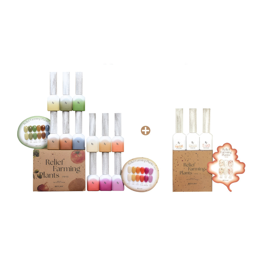 Bevlah Gel Polish (HEMA-Free) - Relief Farming Plants #NS13-24 (15pcs)