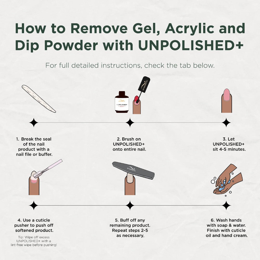 Bio Seaweed Gel UnPolished+ 0.5oz, Gel Polish Removal, how to remove gel nail paint