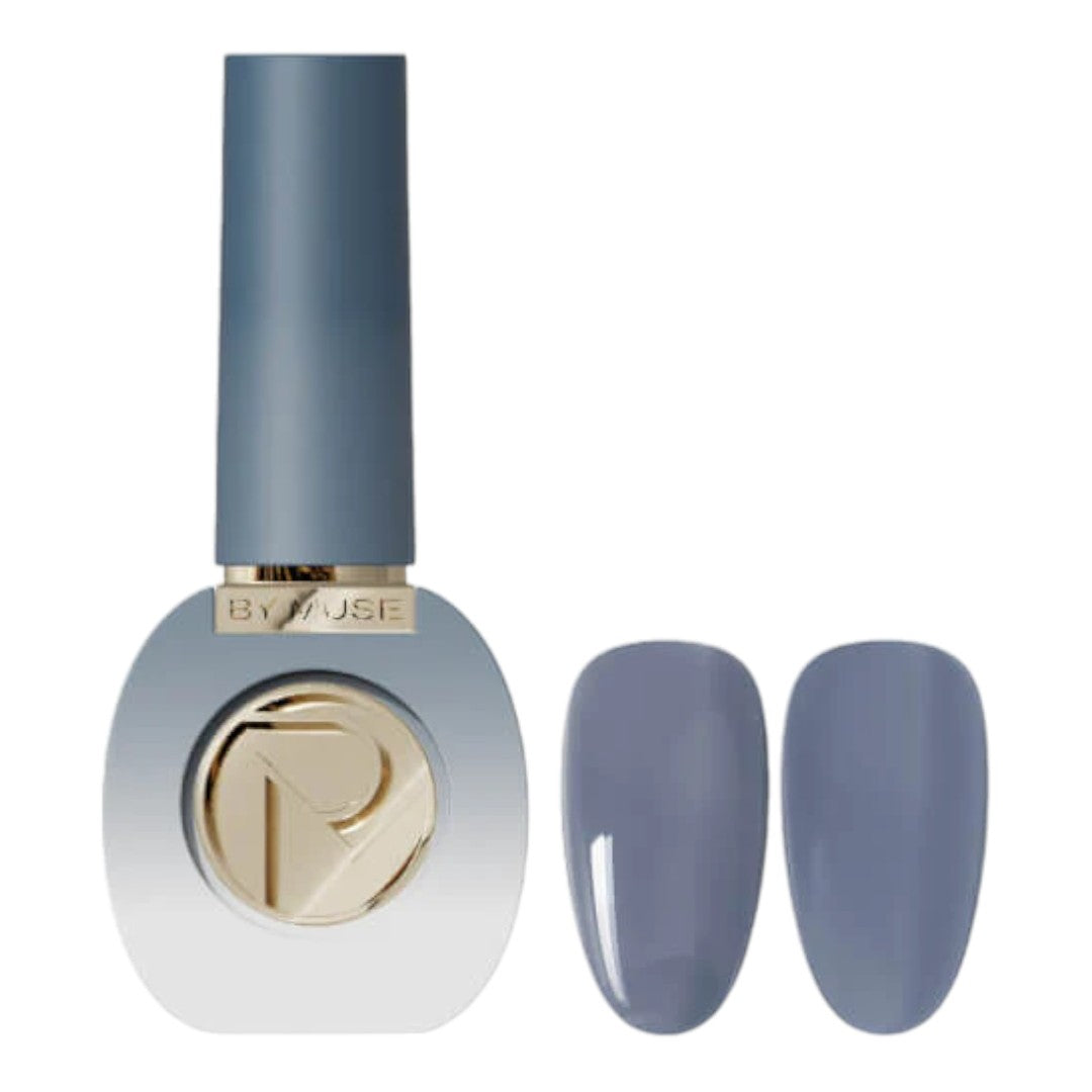 By Muse hema free syrup gel polish BS32 Waikawa Gray, ocean club nails