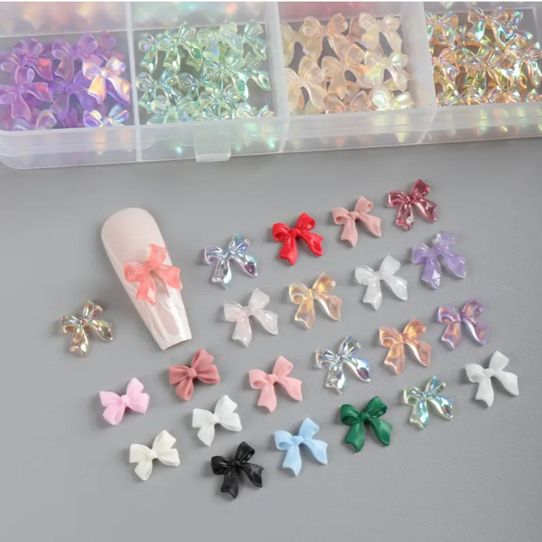 CNBS Nail Charms Aurora Bow, gem nails