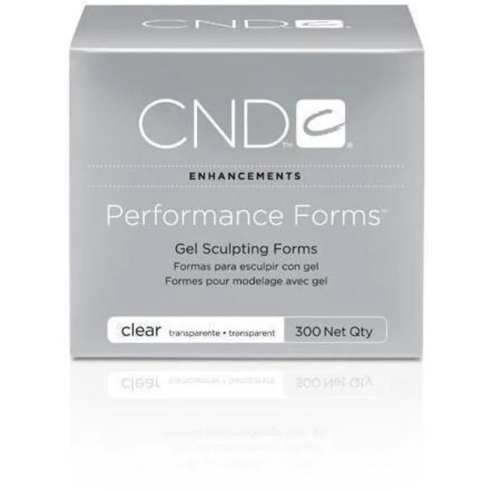 nails forms, CND Performance Forms Clear 300ct for Nail Extensions