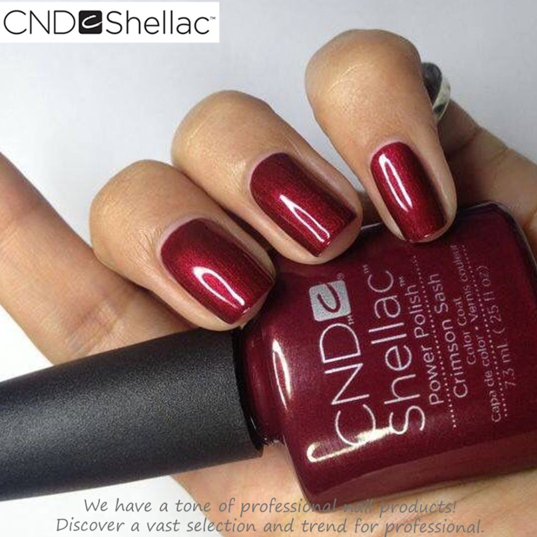 CND Shellac 0.25oz - Crimson Sash