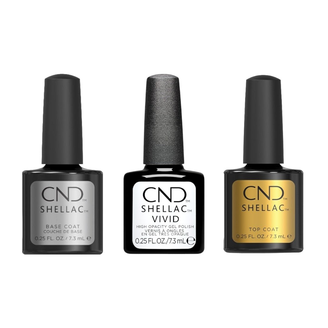 CND Shellac Top Coat, Base Coat and Colour Trio from Vivid Collection, cnd shellac top coat, cnd shellac where to buy