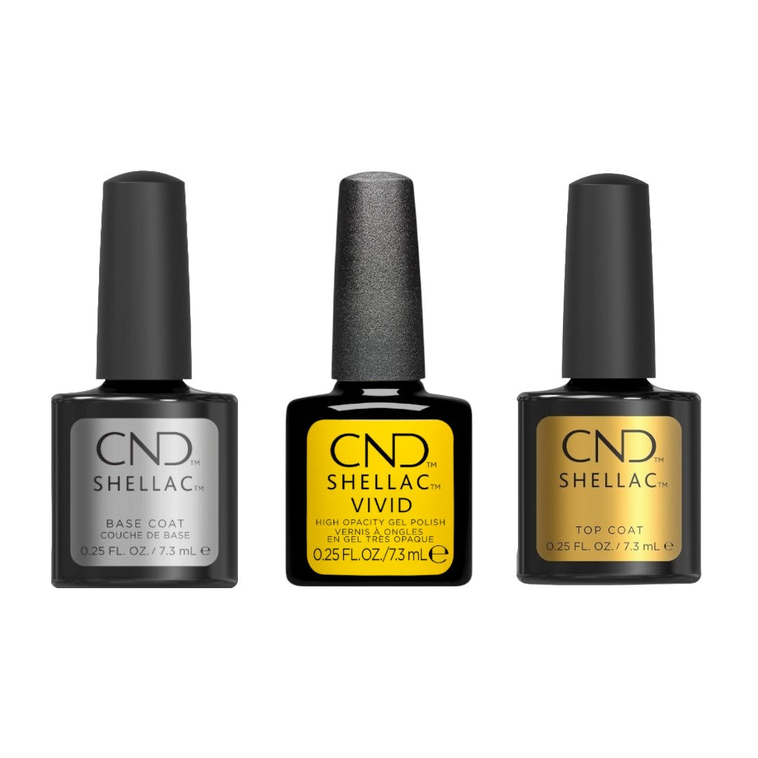 CND Shellac Top Coat, Base Coat and Colour Trio from Vivid Collection, cnd shellac top coat, cnd shellac where to buy