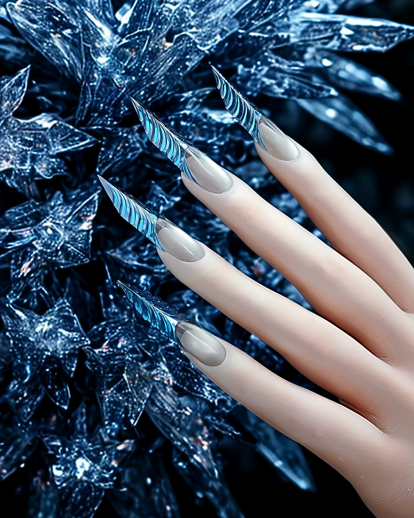Kokoist Crazy Gelip Nail Tips Box - Crystal Cluster (240Pcs)