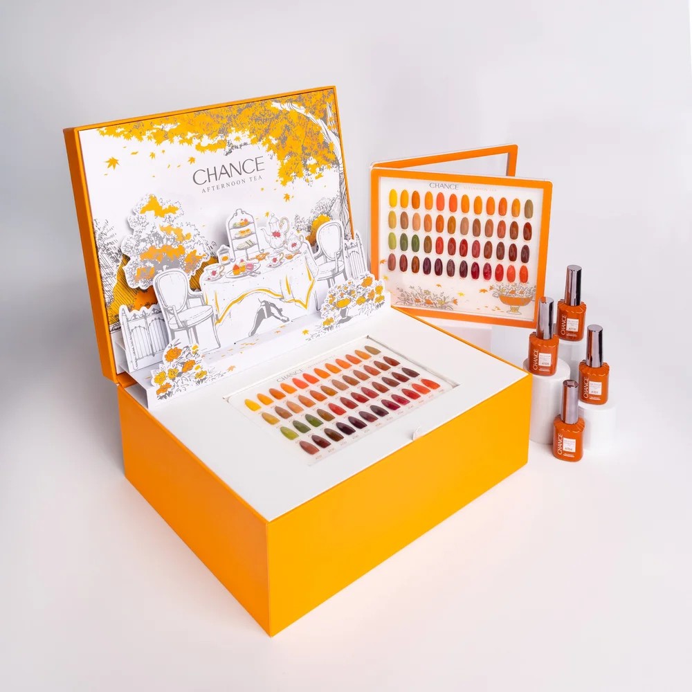 Chance Gel Polish - Afternoon Tea Collection (48pcs) + FREE 24 Diamond Top Coat
