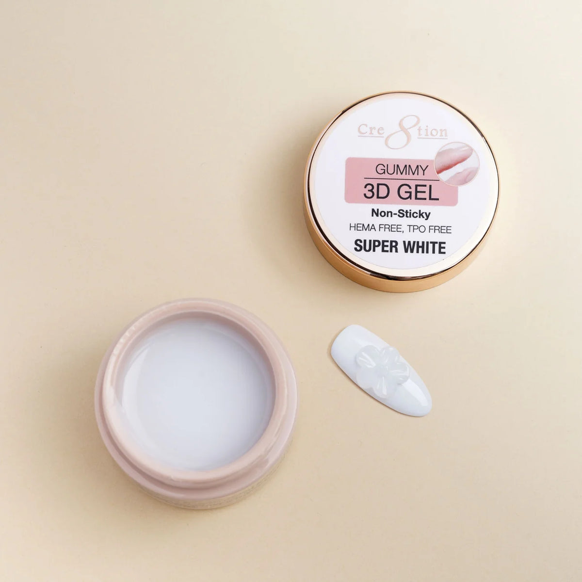 Cre8tion Gummy Gel - Super White (1oz)