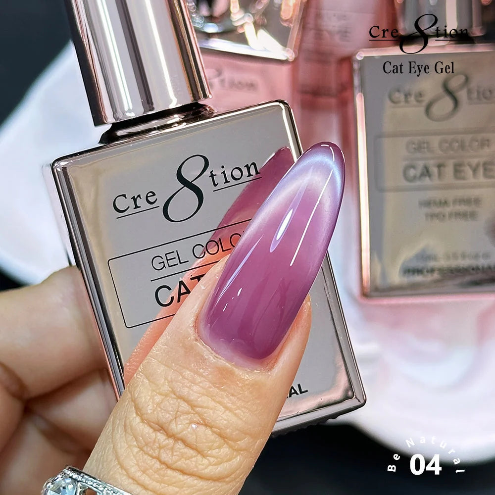 Cre8tion (HEMA/TPO-Free) Cat Eye Gel Polish - Be Natural #04