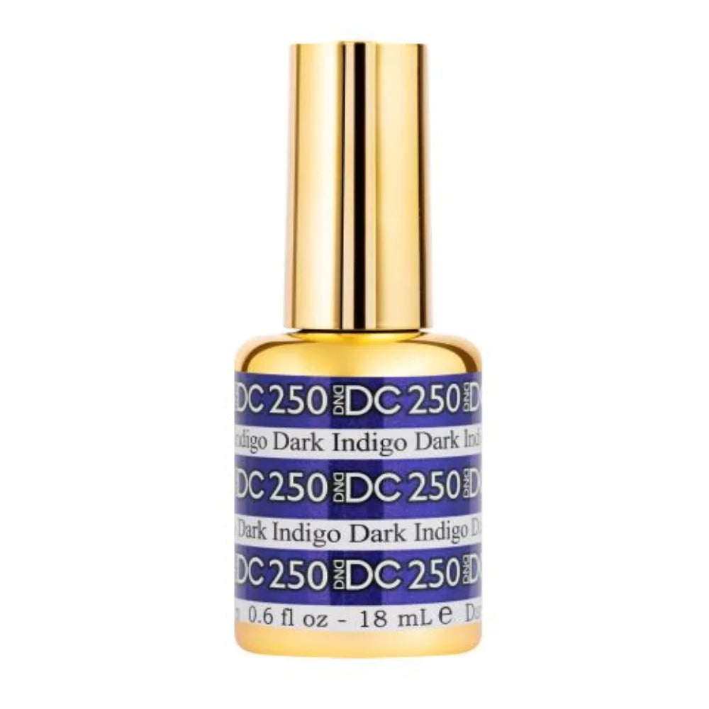 DND DC Mermaid 250 Dark Indigo - Sparkling Glitter Gel Polish