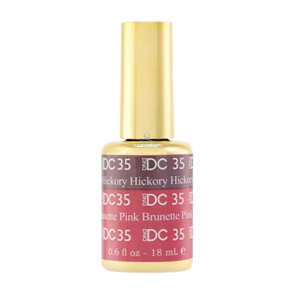 DND DC Mood Color Changing Nail Polish 35, Hickory Brunette Pink, color changing nail polish, nail polish changes color, colour changing nail polish