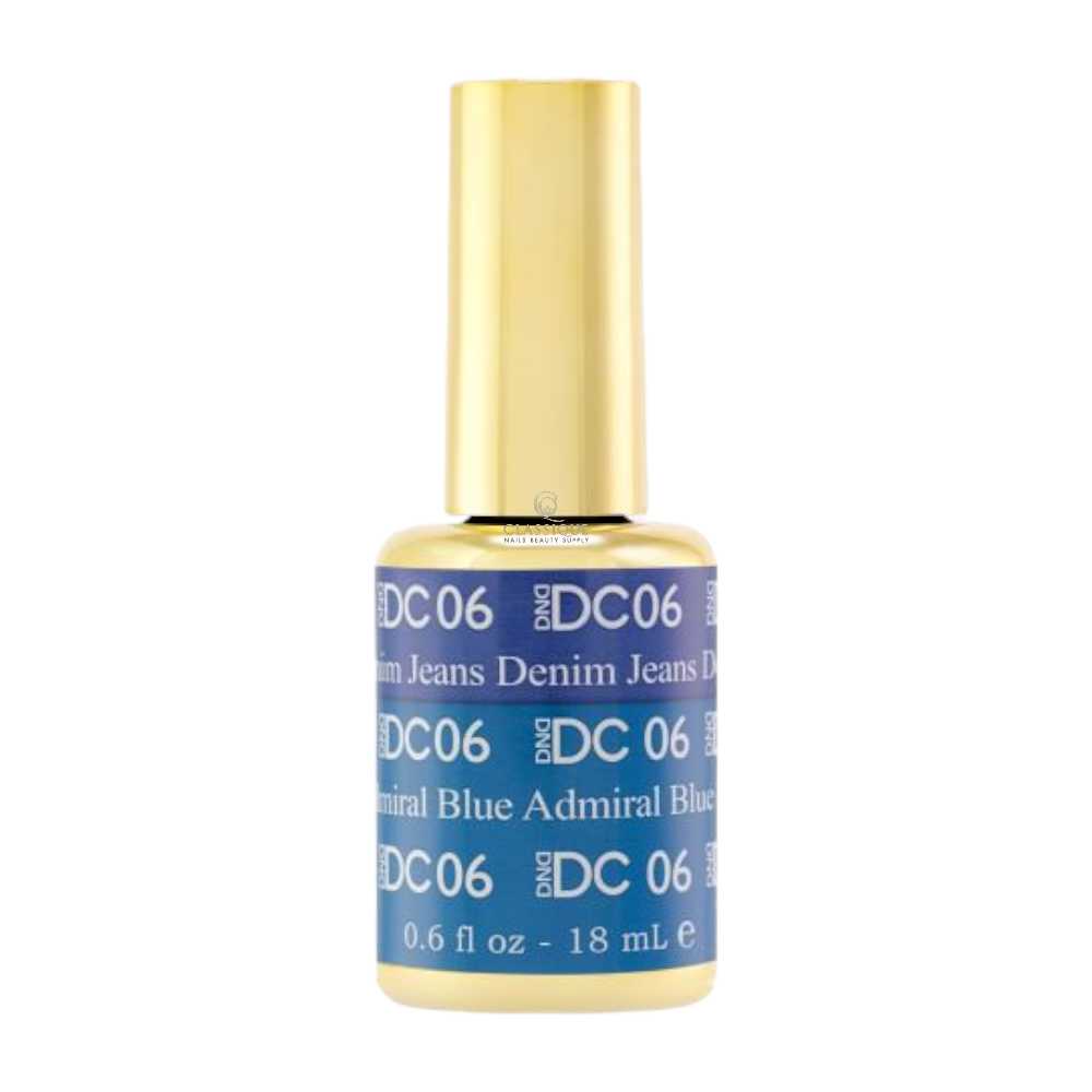 DND DC Mood Color Changing Nail Polish 6, Denim Jeans Admiral Blue, color changing nail polish, nail polish changes color, colour changing nail polish