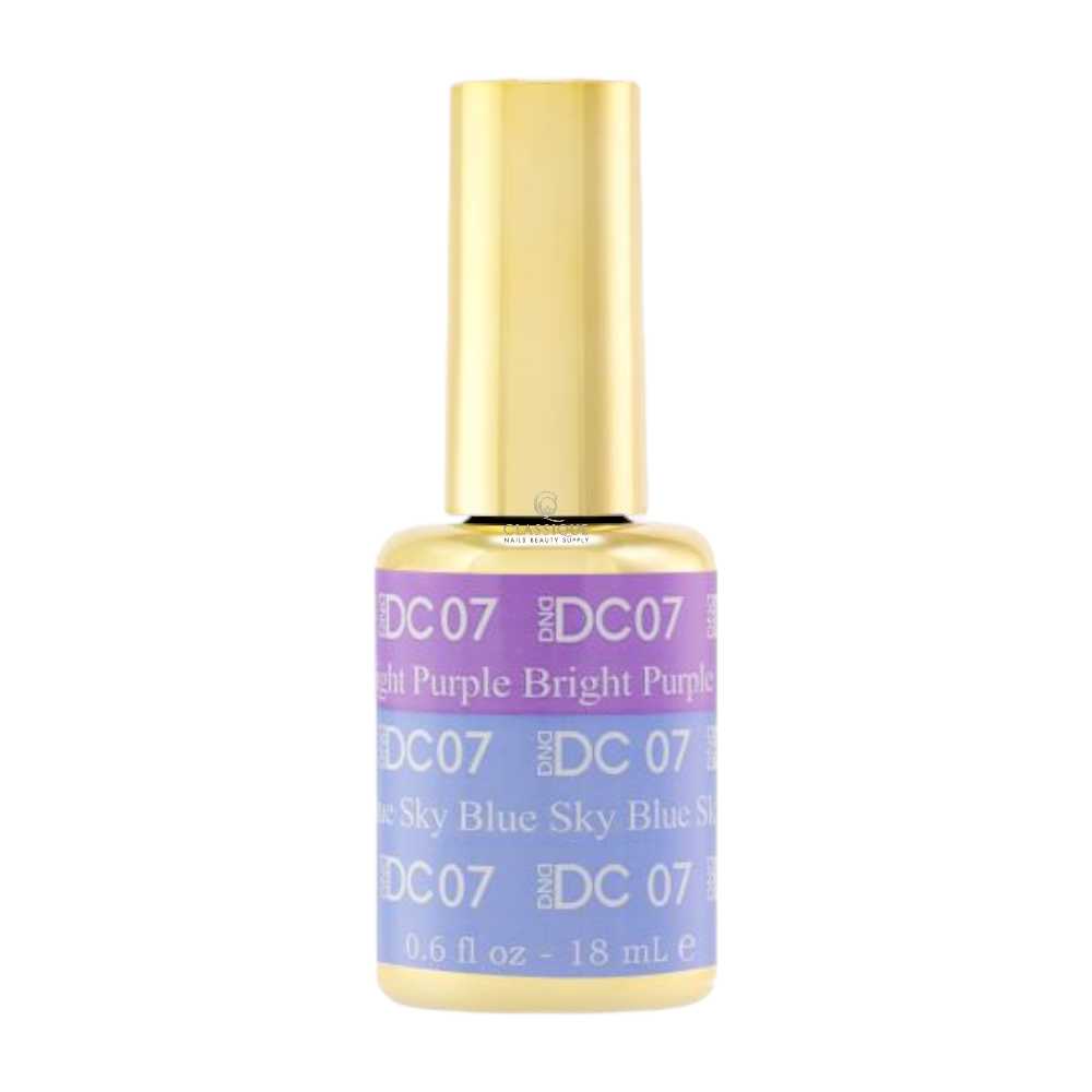 DND DC Mood Color Changing Nail Polish 7, Bright Purple Blue Sky, color changing nail polish, nail polish changes color, colour changing nail polish